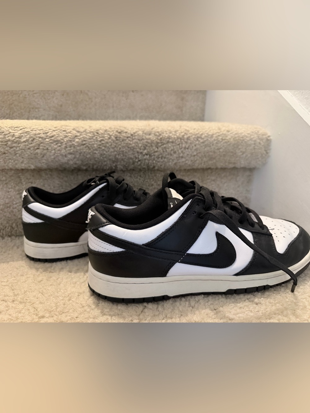 Nike Dunk Low Panda Black White Men’s Size 9 – Good Condition - Picture 3 of 8